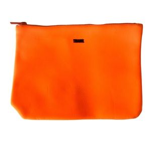 Triangl Swimwear Neon Orange Neoprene Zipper Pouch for Swimsuit, Suncreen, etc